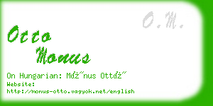 otto monus business card